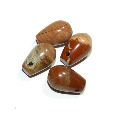 Jaspis červený EXKLUSIV - SLZA 12x8 mm (cena 4 ks)