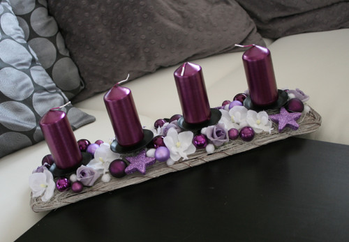 Adventní štola tmavěfialová — foto 1