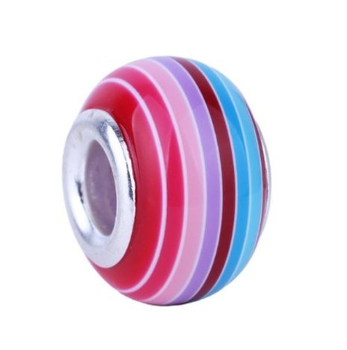 Akrylová vinutka 14x8 mm se širokým středem 10 ks
