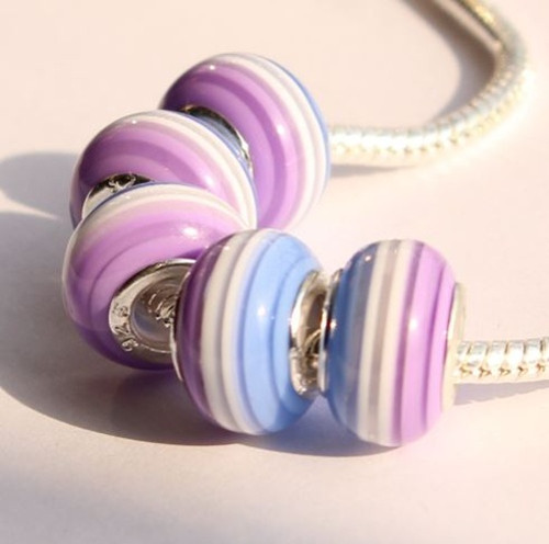 Akrylová vinutka 14x8 mm se širokým středem -20 ks