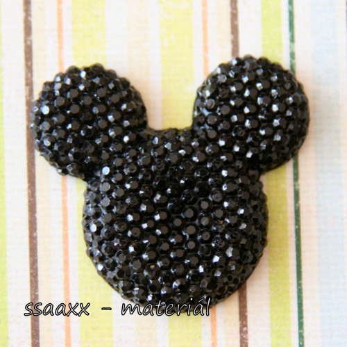 Přízdoba ~ Mickey Mouse ~ 34mm ~ černá — foto 1