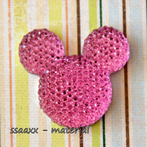 Přízdoba ~ Mickey Mouse ~ 34mm ~ růžová — foto 1