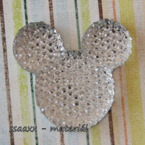 Přízdoba ~ Mickey Mouse ~ 34mm ~ čirá — foto 1