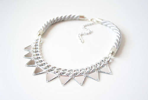 Náhrdelník Silver Mirror Triangles — foto 1