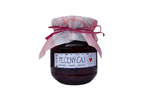 Pečený čaj jahoda - máta - skořice 240 ml