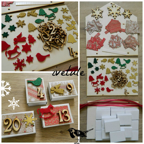 Materiál na adventní kalendář - 7 sad — foto 1