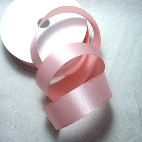Stuha saténová růžová - š. 2,4 cm; 1 m