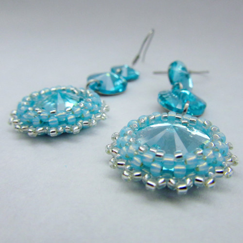 Swarovski plesovky tyrkys light