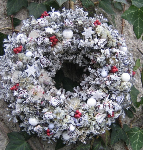 Adventní věneček zasněžený — foto 1