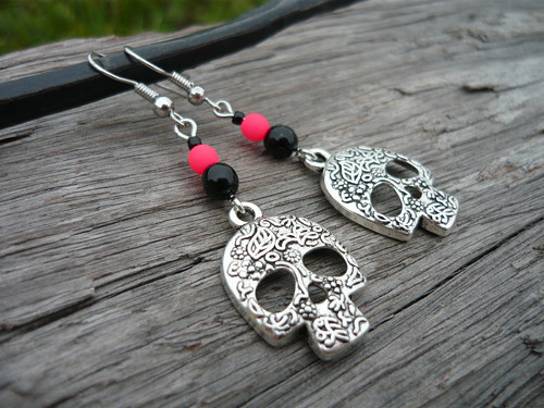 Náušnice Skull — foto 1