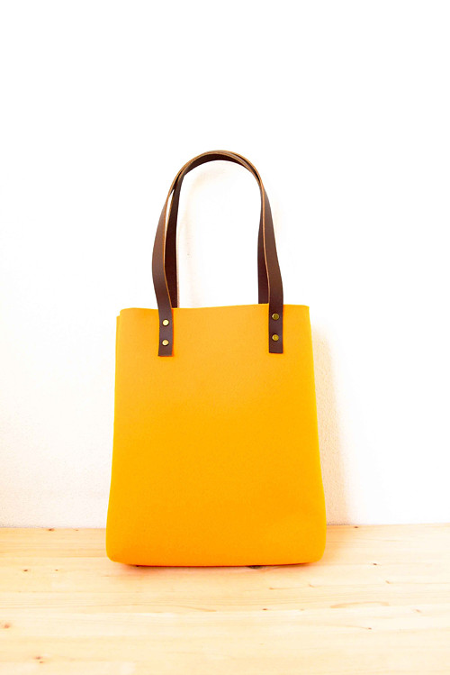 Urban... yellow... Felt & Leather — foto 1