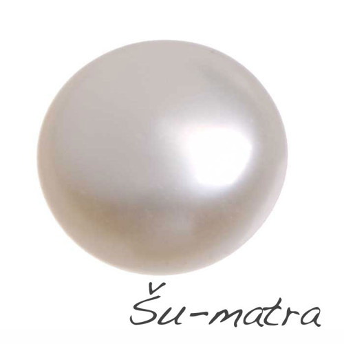 Říční perly bílé, 7-7,5 mm (2 ks)