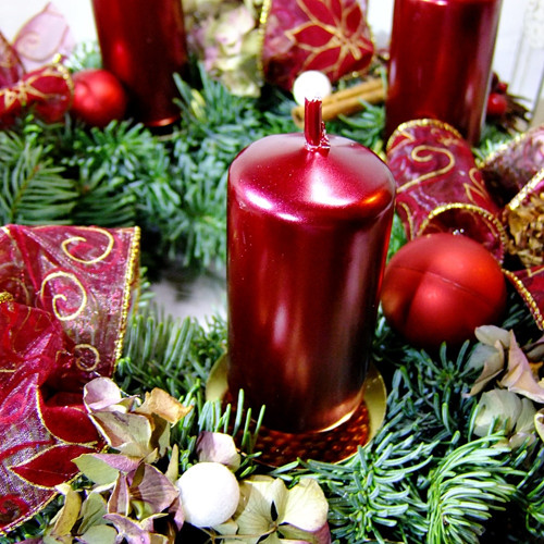 Adventní věnec - Hortenziový — foto 1