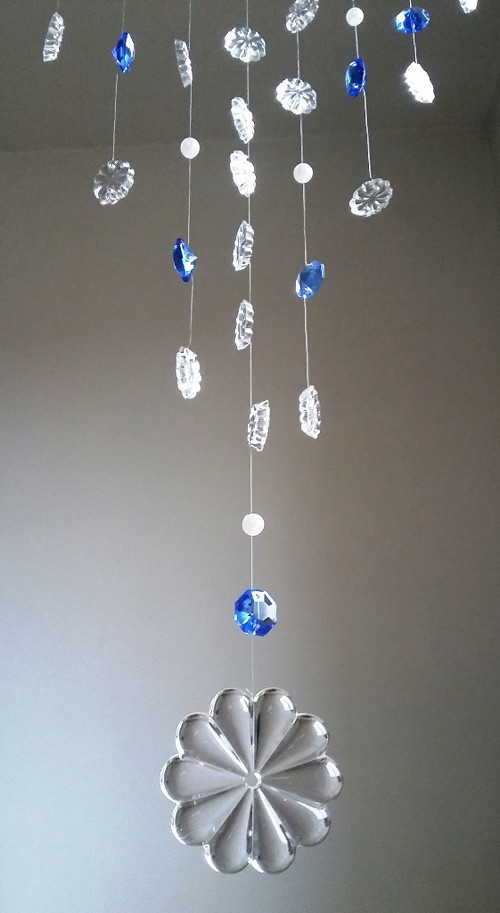 Křišťálový závěs feng shui, světlohra
