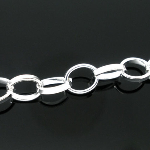 Řetízek/ stříbro/ 8x6mm