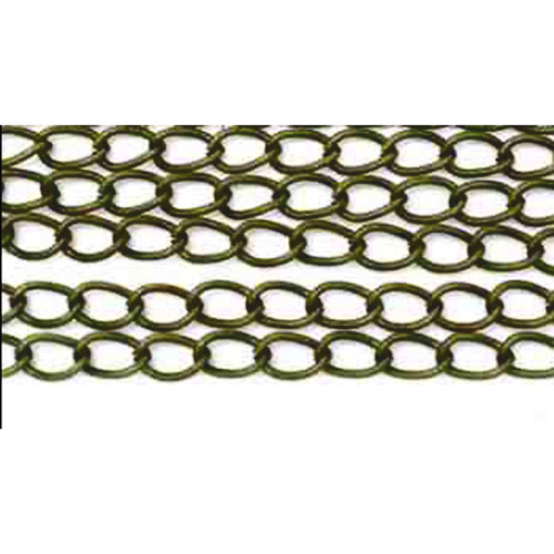 Řetízek jemný TWIST/ ant.bronz/ 1,7x2,8mm