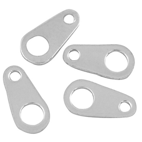 Koncovka na řetízek/ stříbro/ 3x6mm/ 20ks