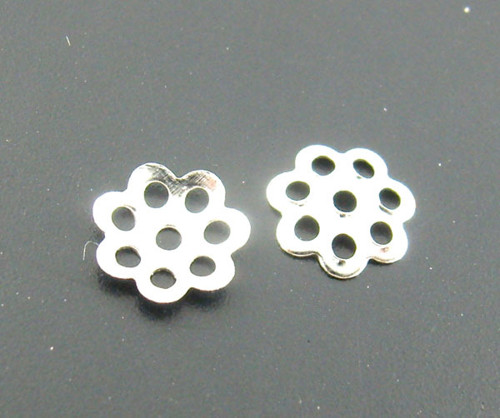 Kaplík dírky/ stříbro/ 6mm