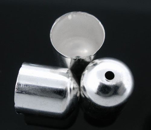 Kaplík hladký/ stříbrný/ 10x11mm