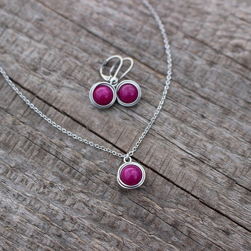 Purpura • jadeit, chir. ocel — foto 1