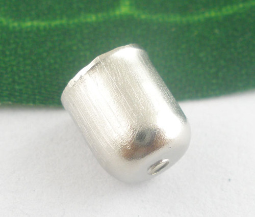 Kaplík hladký/ platina/ 8x7mm