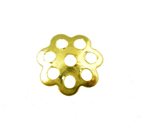 Kaplík dírka/ zlatá/ 6mm/ 30ks
