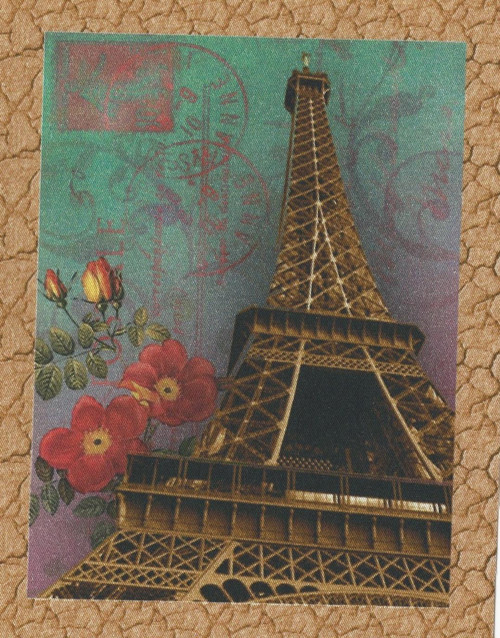 Bavlněná látka - panel 11,5 x 15,5 cm