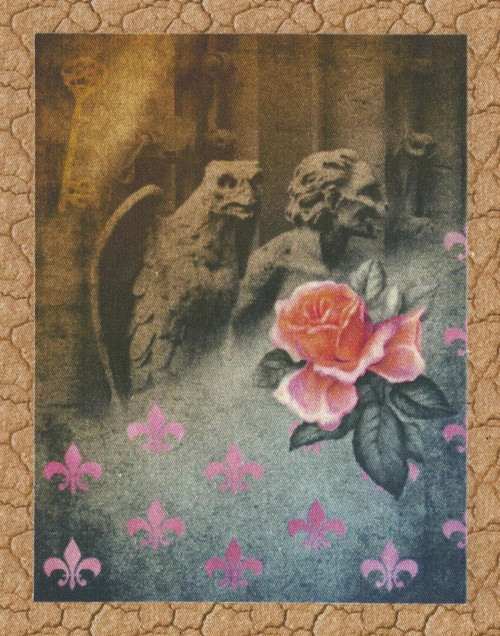 Bavlněná látka - panel 11,5 x 15,5 cm