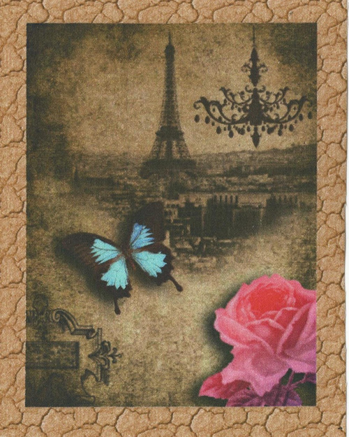 Bavlněná látka - panel 11,5 x 15,5 cm