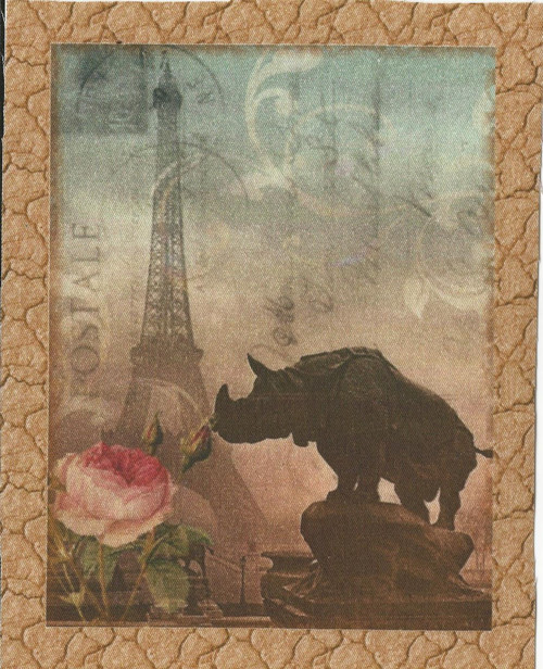 Bavlněná látka - panel 11,5 x 15,5 cm