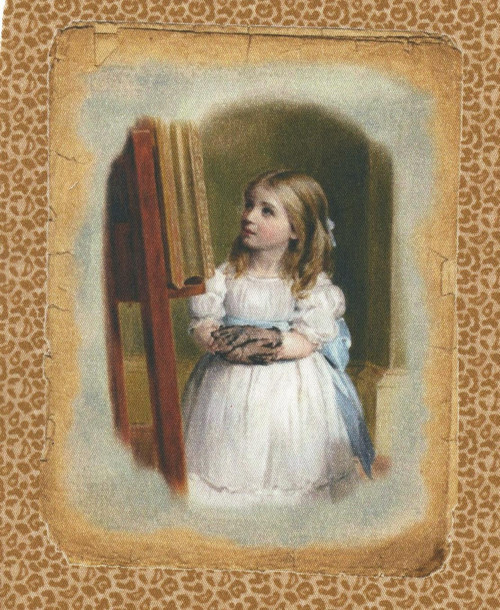 Bavlněná látka - panel 11 x 14,5 cm