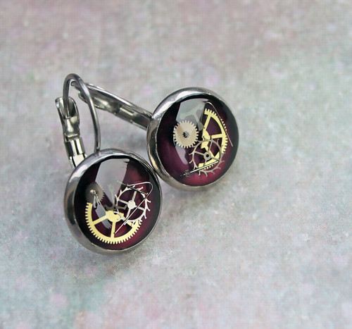 Burgundy circles — foto 1