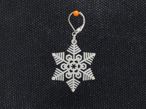 Náušnice Snowflake 3 stříbrné — foto 1