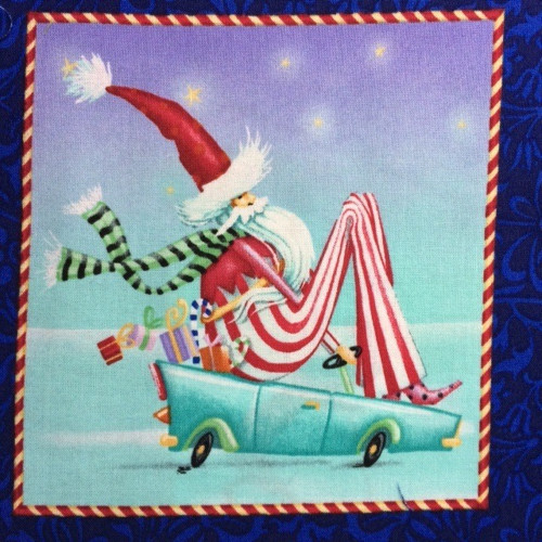 SLEVA! Látka - obrázek santa