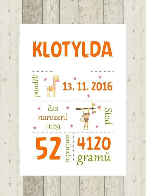 Plakát - dekorace do dětského pokoje — foto 1