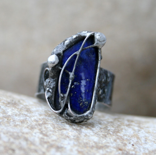 Lapis lazuli prsten — foto 1
