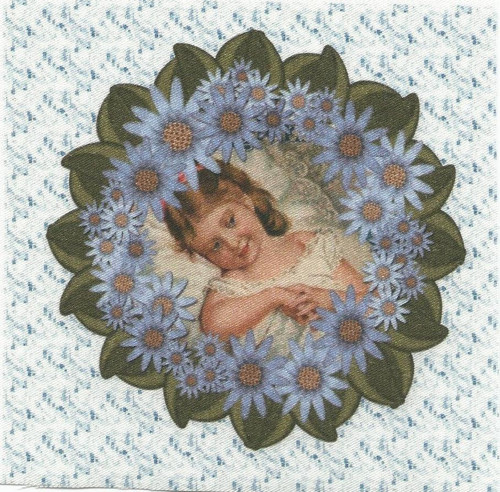 Bavlněná látka - panel 10 x 10 cm