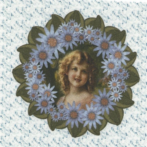 Bavlněná látka - panel 10 x 10 cm