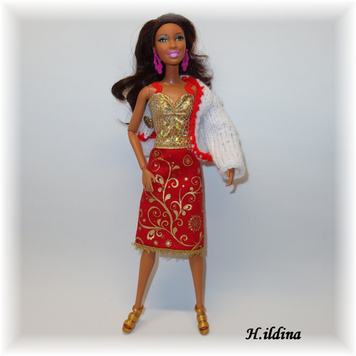 Vánoční čas - sada oblečků JULIA pro BARBIE