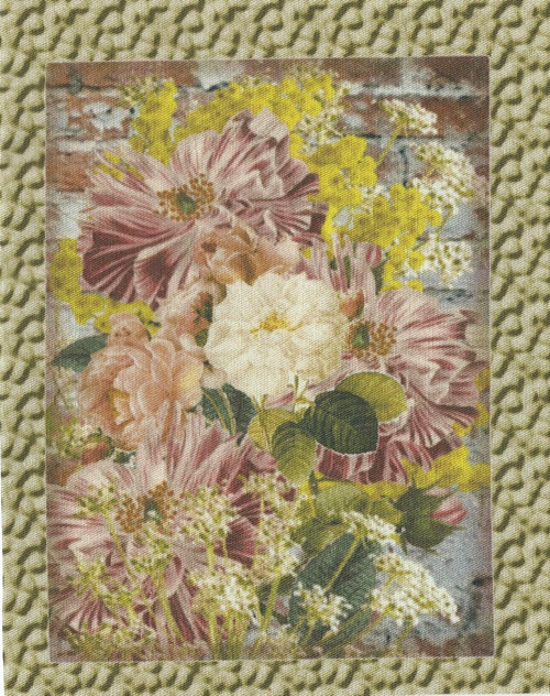 Bavlněná látka - panel 10,5 x 14 cm
