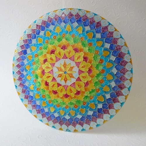 "Má duhová..." - Autorská mandala — foto 1