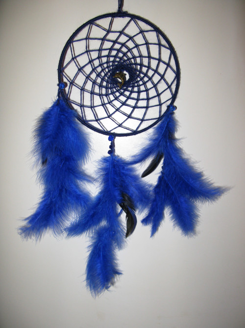 Lapač snů - "deep blue" 20cm prum — foto 1