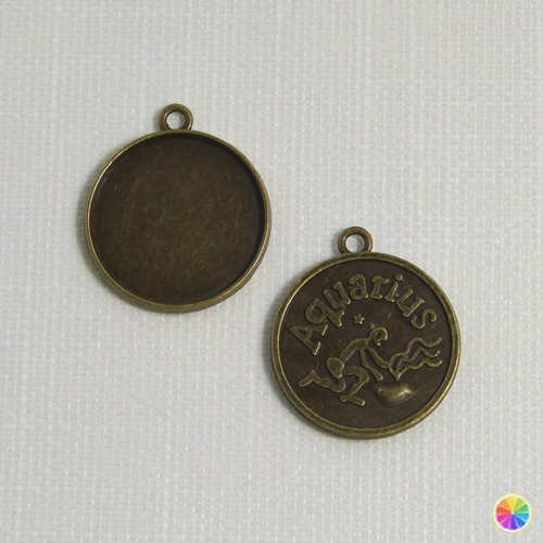 Ozdobné kruhové lůžko vodnář - prům.25mm (po 1ks)