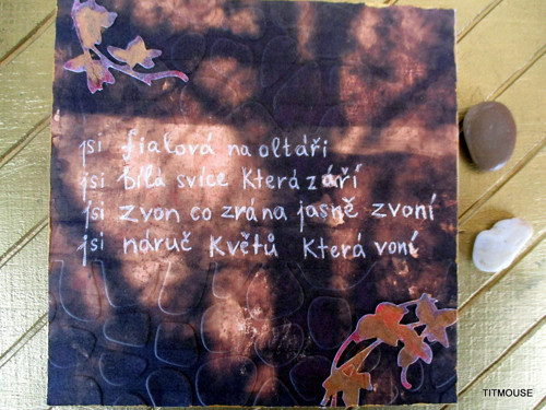 Báseň na zdi IV. — foto 1