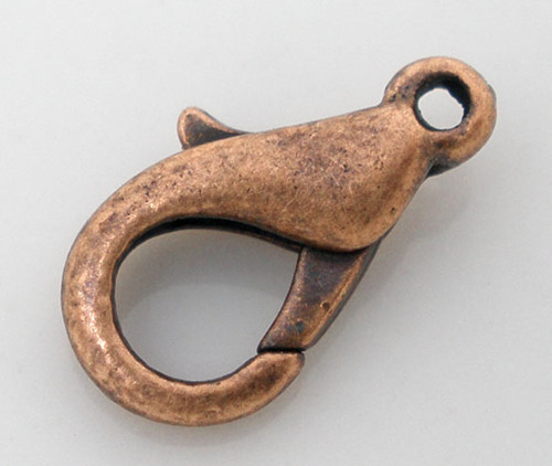 Karabinka/ ant.měď/ 12x6mm
