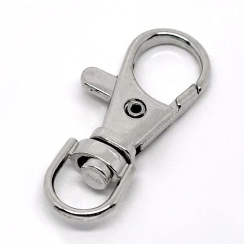 Karabinka otočná/ platina/ 37x16mm/ 1ks