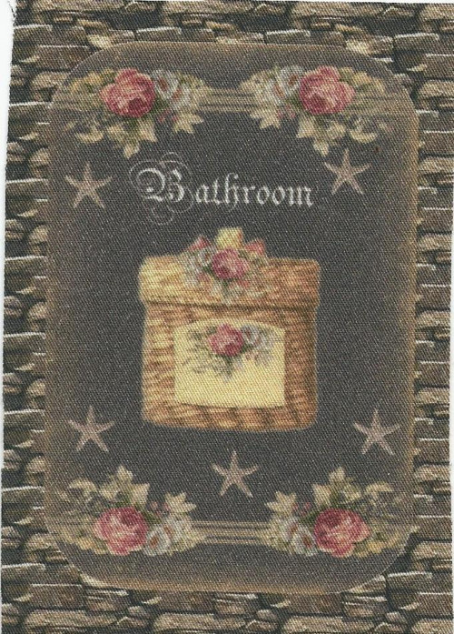 Bavlněná látka - panel 7 x 10,5 cm