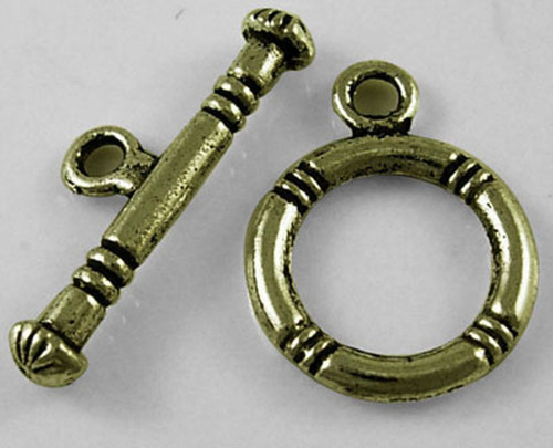 Americké zapínání/ ant.bronz/ 12x16mm