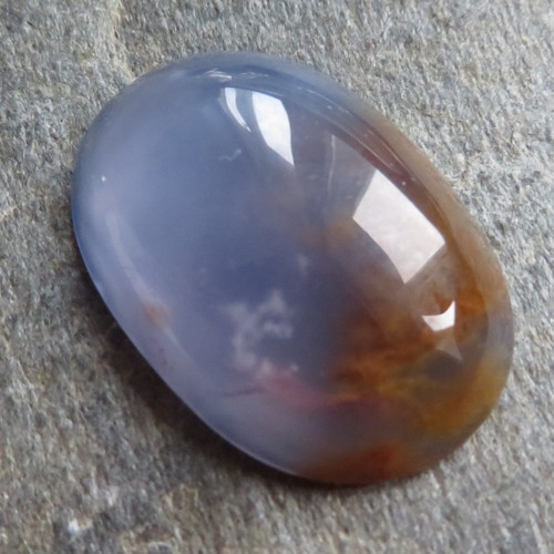 Modrý chalcedon Namibie, kabošon č.A1 — foto 1