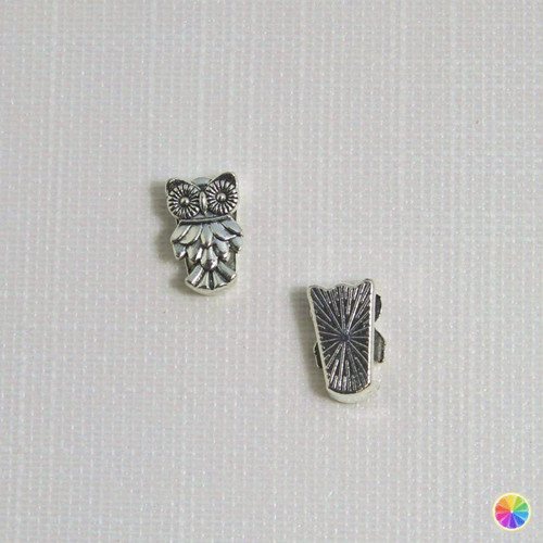 Průvlek sovička zdobená 16x10mm — foto 1